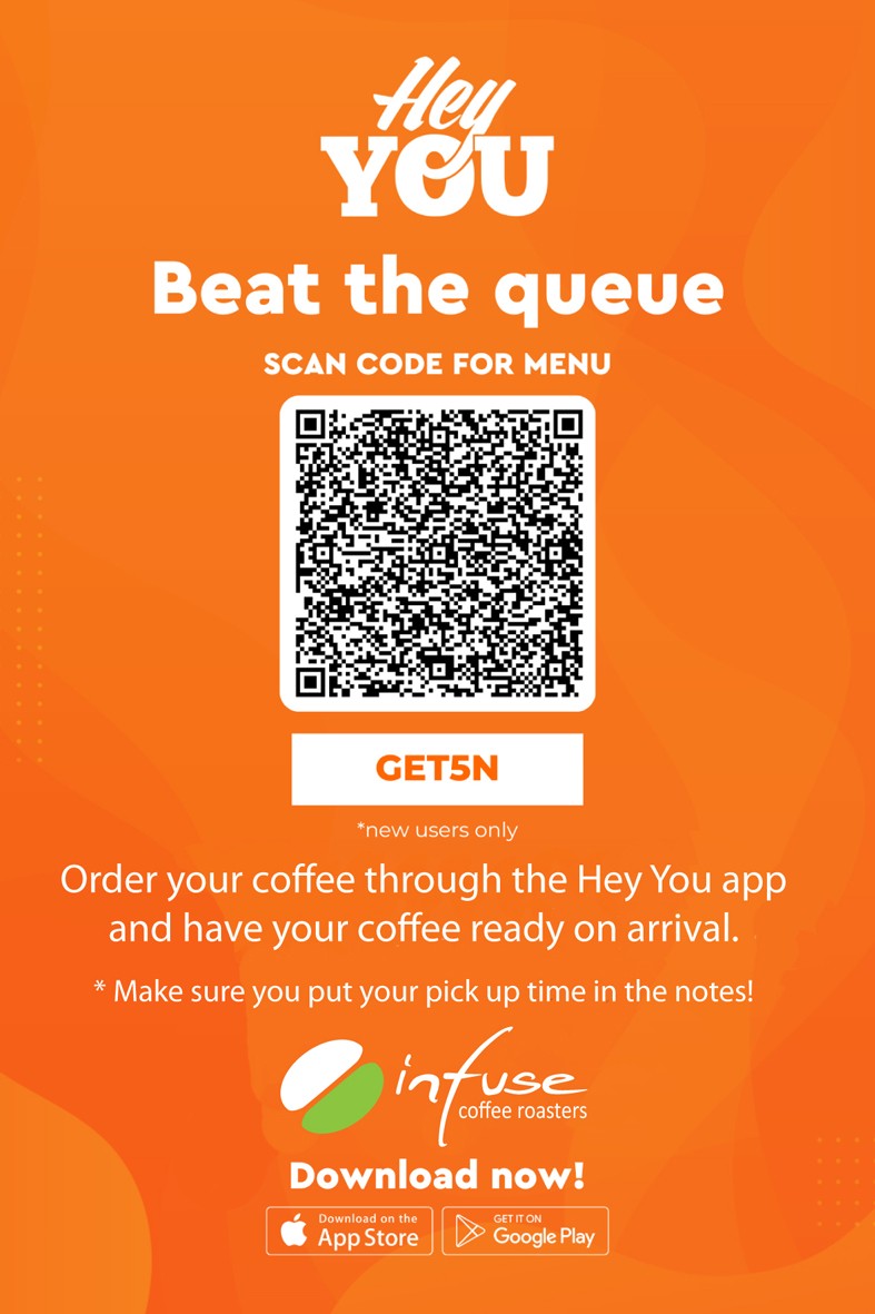 Jump the coffee Queue order with Hey You